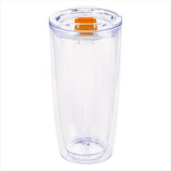 Clear with Orange Lid Slider